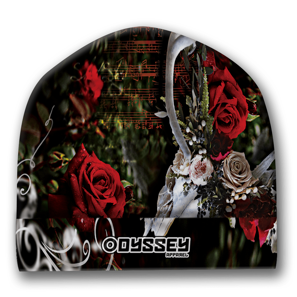 Ladies Camo Beanie | Odyssey Floral Skulls | D#1