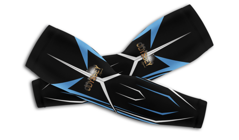 Odyssey Arm Sleeves: Design #14 Blue