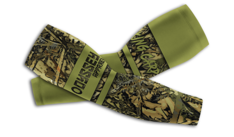 Odyssey Arm Sleeves: Design #22 Carp Camo Khaki