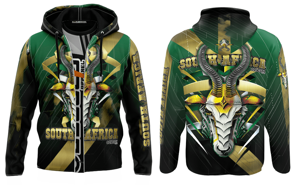 metallic south african hoodie