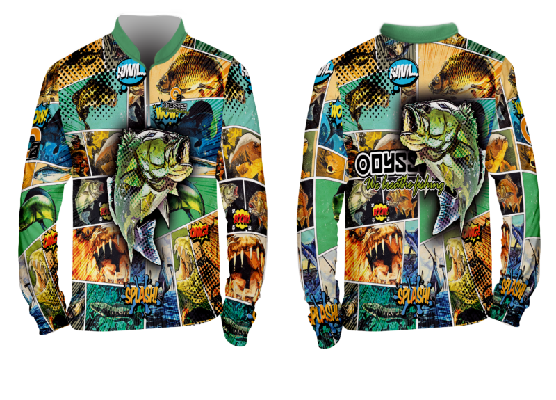 design 36 bass fishing shirt
