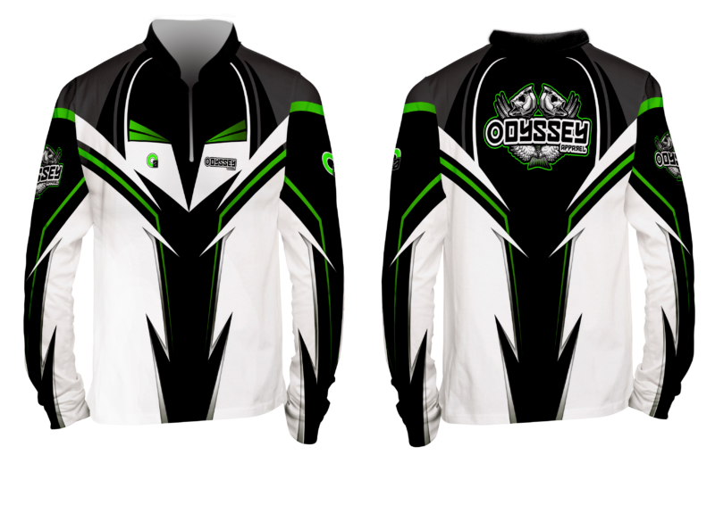 design 37 green fishing shirt