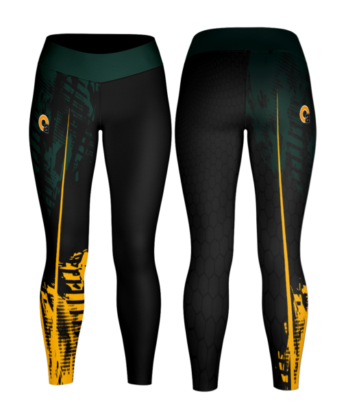 south african hexagon leggings black