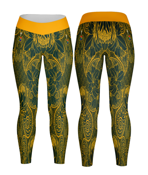 tribal springbok leggings
