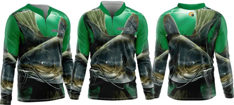 fishing shirt d55 baber green