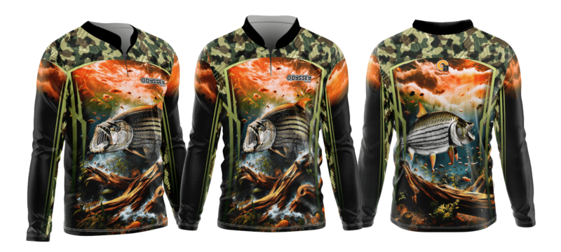 fishing shirt d54 tigerfish