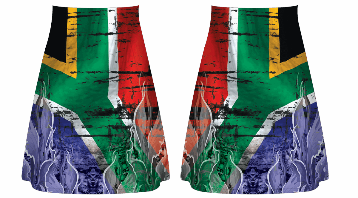 rsa flag skirt dress