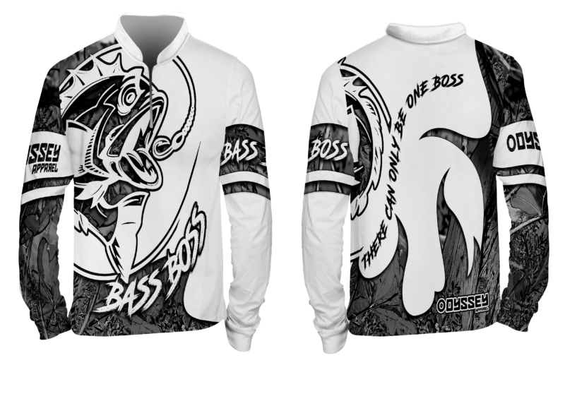 design 22 bass shirt grey