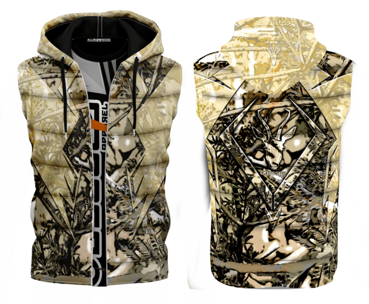 springbok camo sleeveless jacket