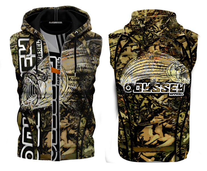 Odyssey Fishing Hoodie | Design #26 Tigerfish Sleeveless