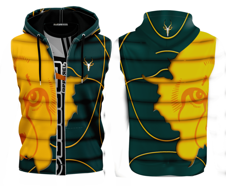 springbok cheetahs sleeveless jacket