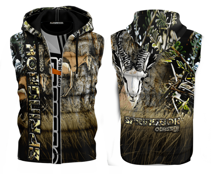 grass range springbok sleeveless jacket