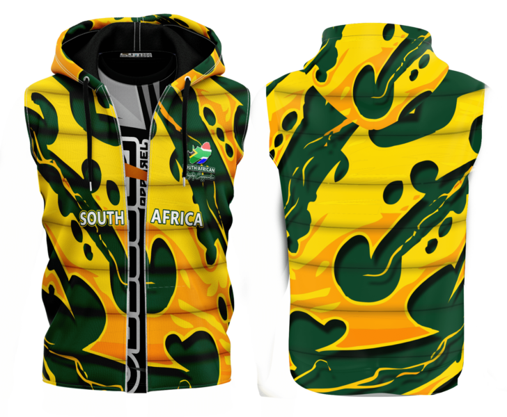 south african wham sleeveless jacket
