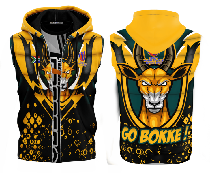 angry springbok sleeveless jacket