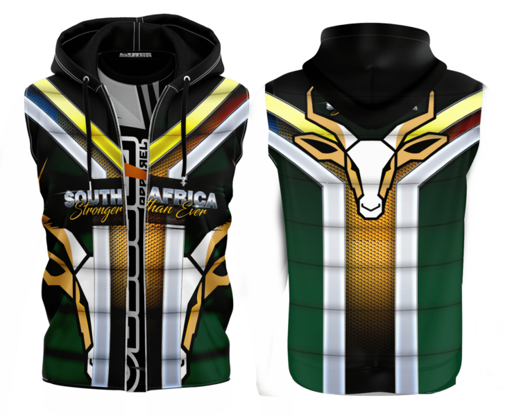 south african split sleeveless jacket