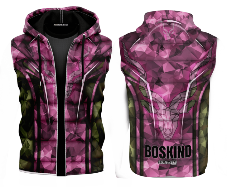 Boskind Kudu Sleeveless Jacket/Hoodie Pink