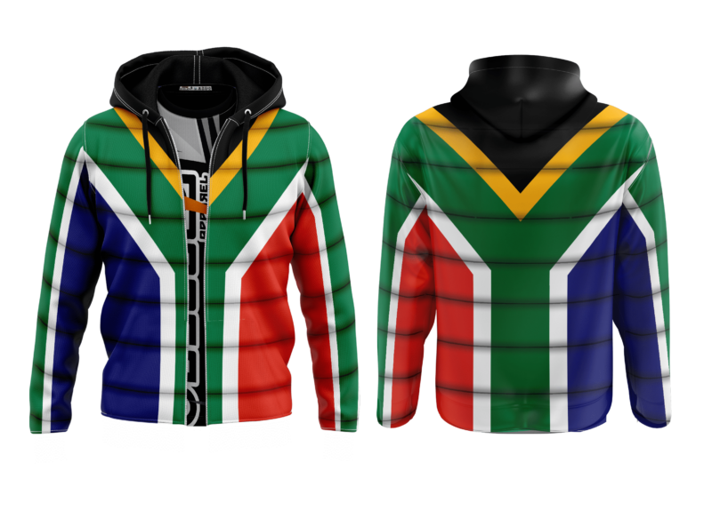 south african flag hoodie