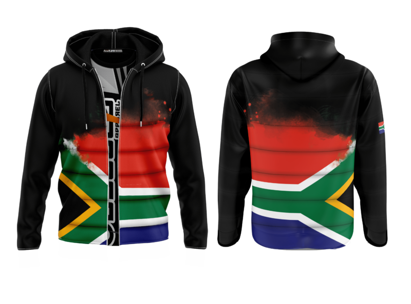 south african flag paint hoodie