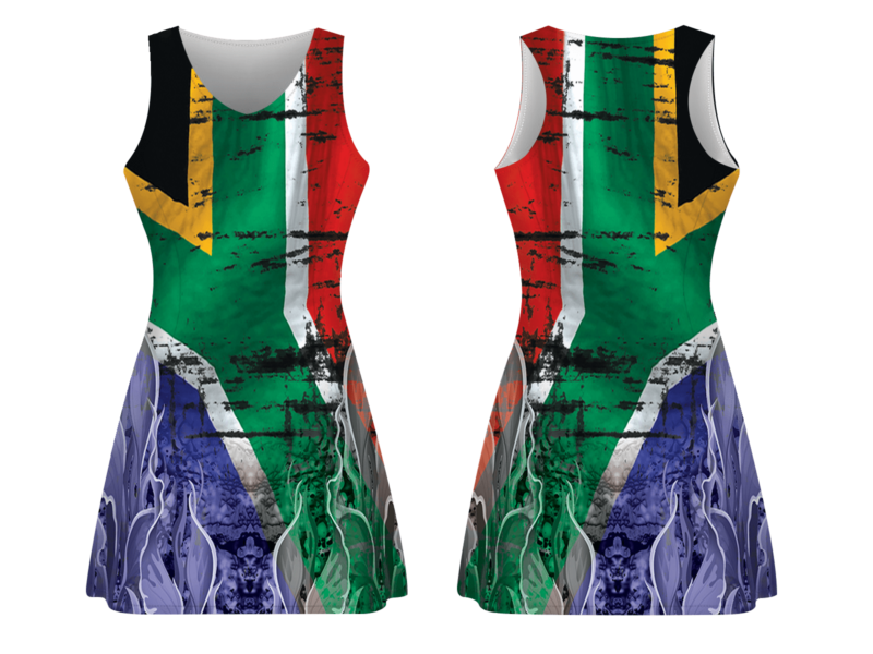 south african flag dress graphic