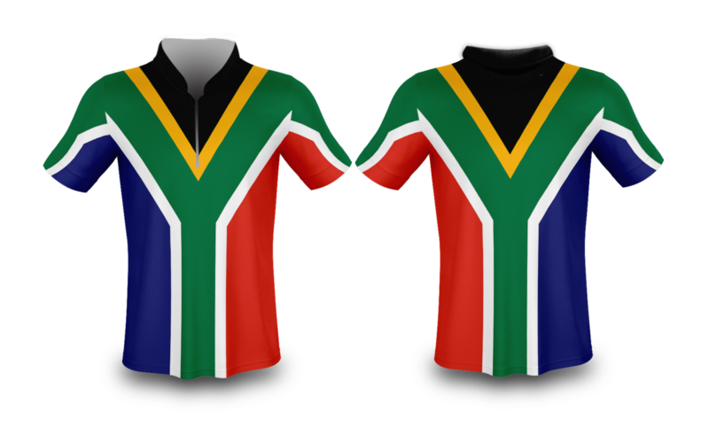 south african flag shirt plain