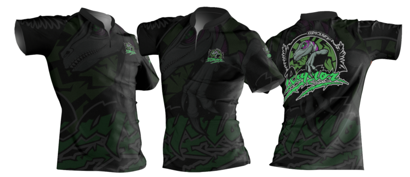 kids raptor shirt green