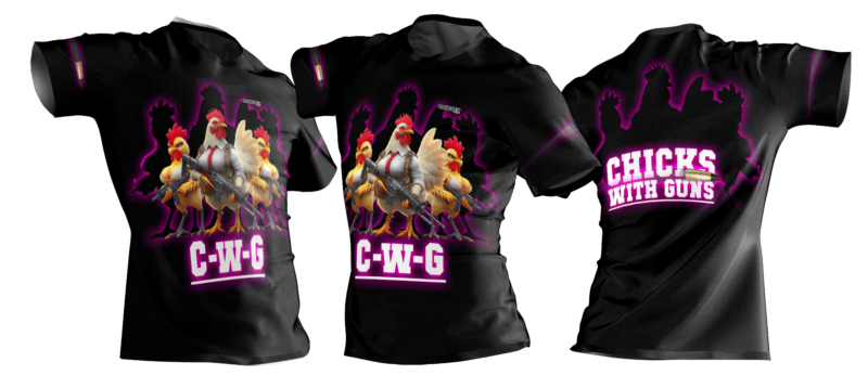 camo funny shirt chicks with guns black
