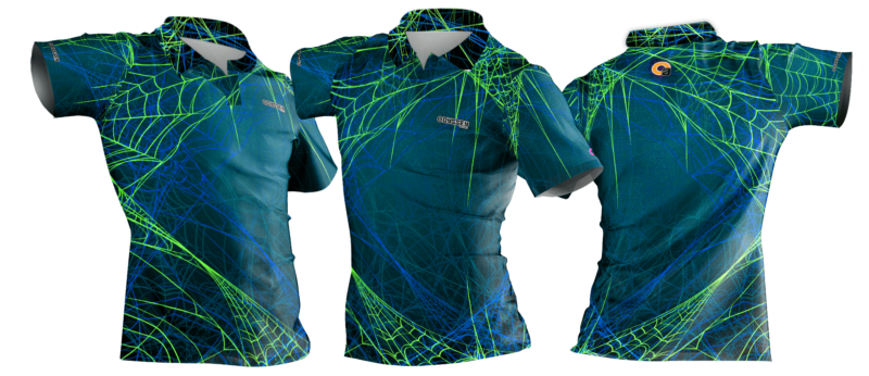 golf shirt spider blue