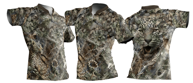 camo shirt 3d model leopard