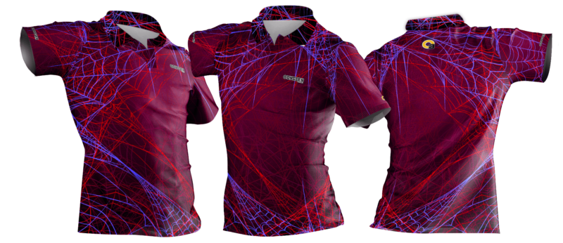 golf shirt spider red