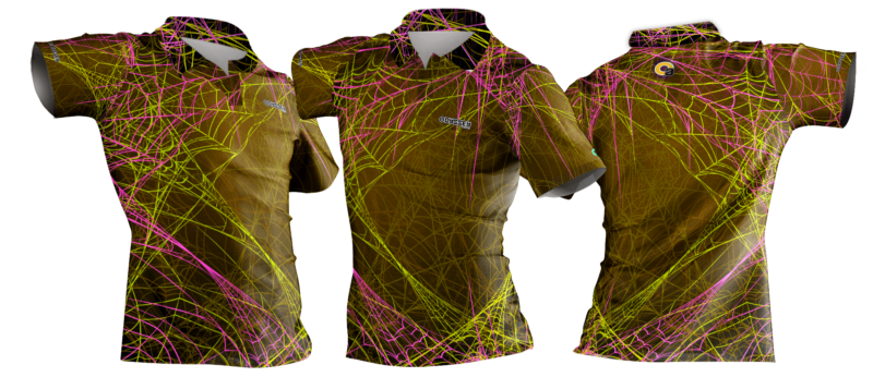 golf shirt spider yellow