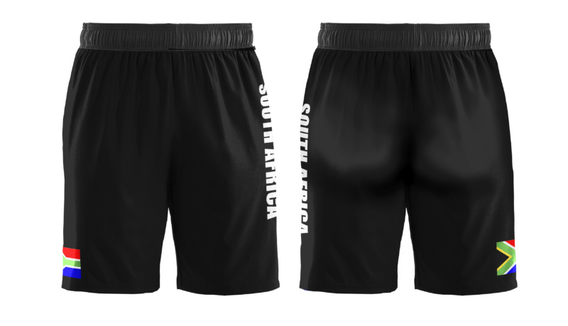 south african flag shorts