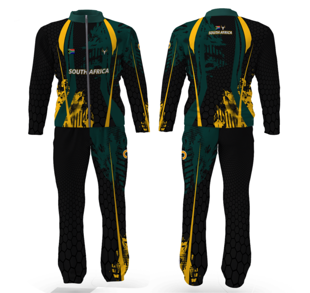 south african hexagon tracksuit black