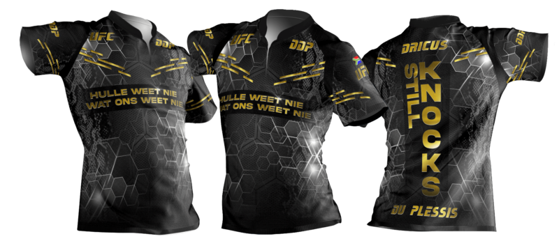 dricus du plessis black shirt