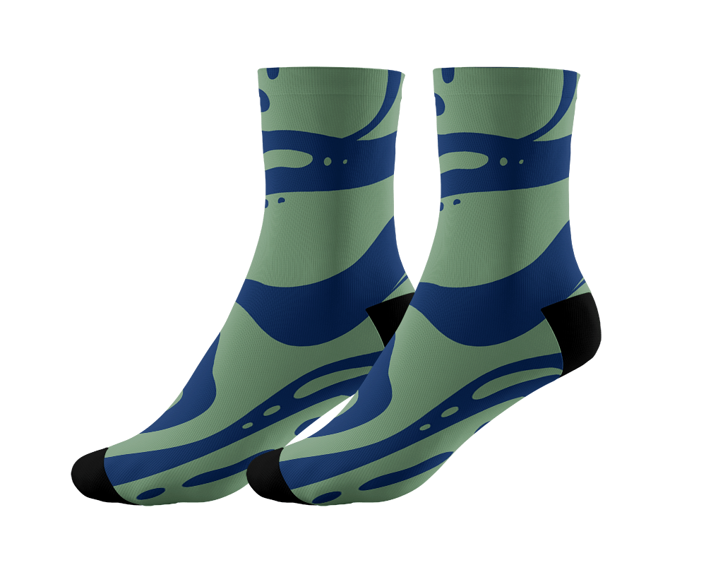 Golf SOCKS | Blue Liquid