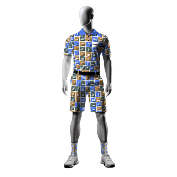 Full Golf Kit | Golf Pattern Blue