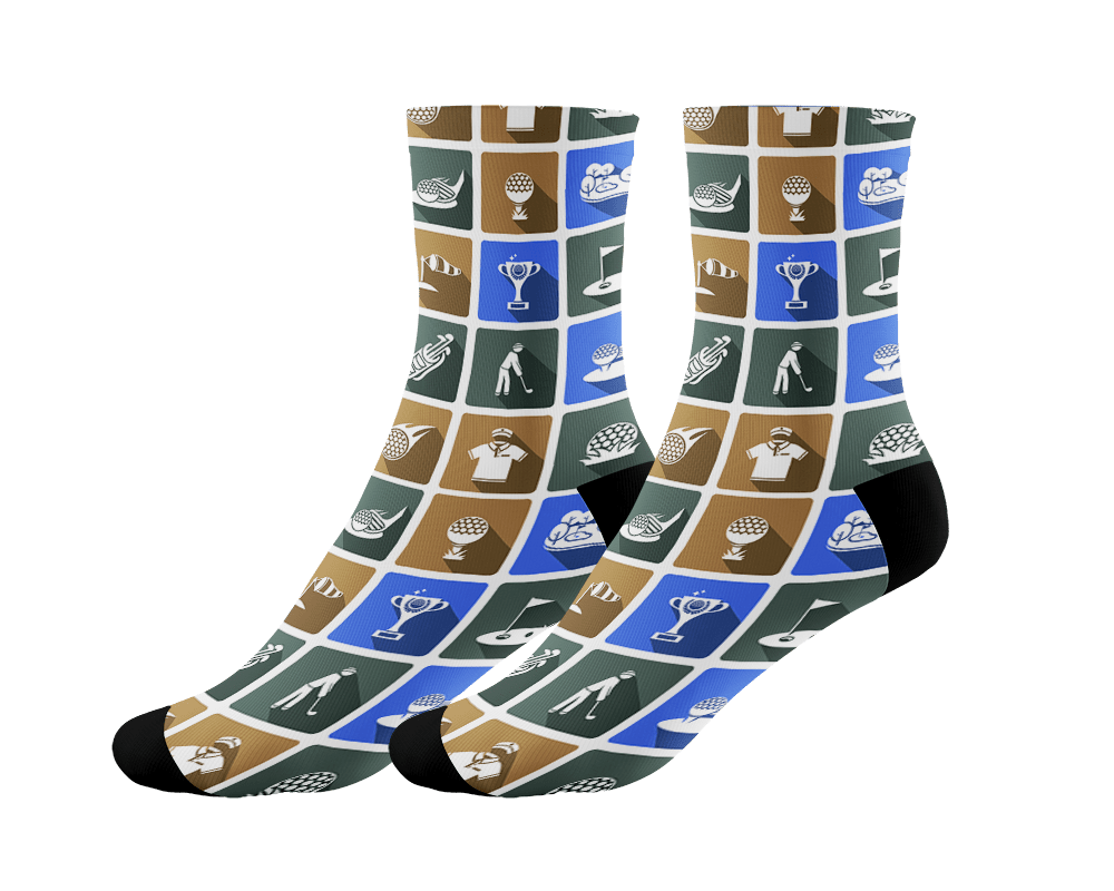 Golf SOCKS | Patterns Blue