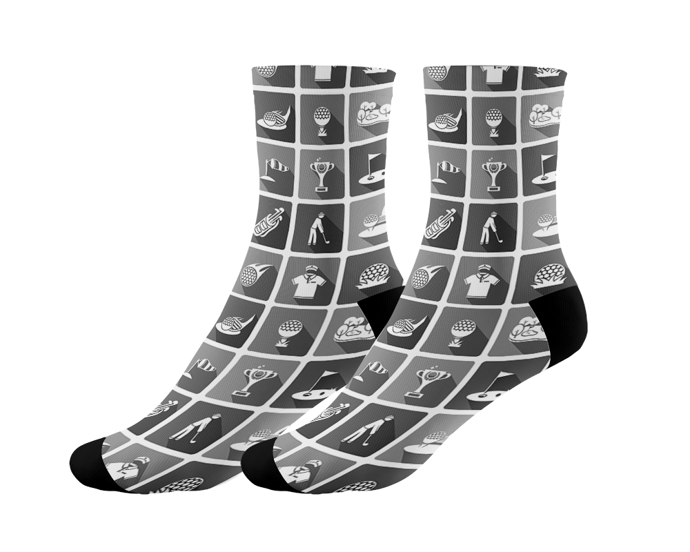 Golf SOCKS | Patterns Grey