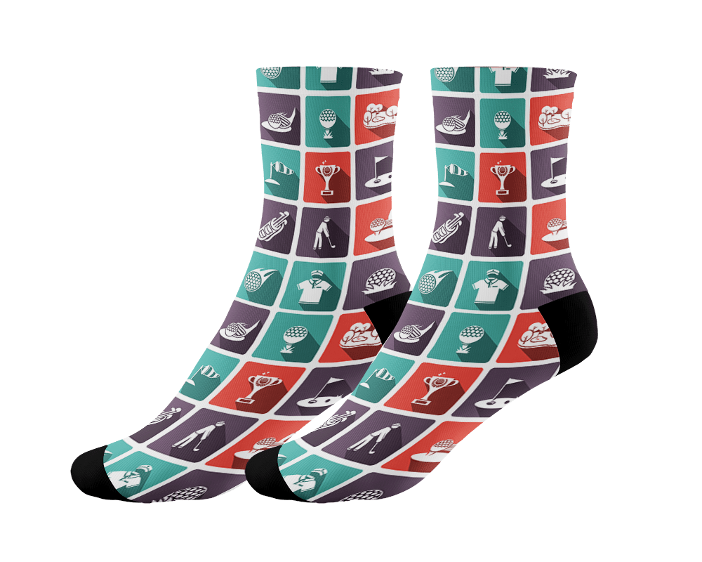 Golf SOCKS | Patterns Red