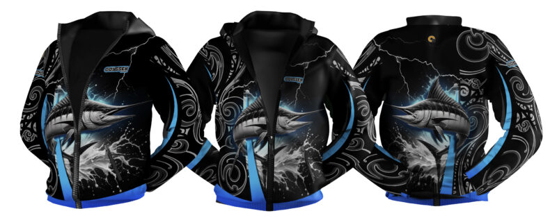 Jacket Hoodie | Design #58 Marlin Black