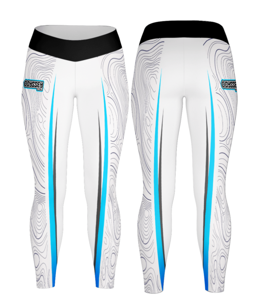Fishing Leggings | D#58 Marlin White