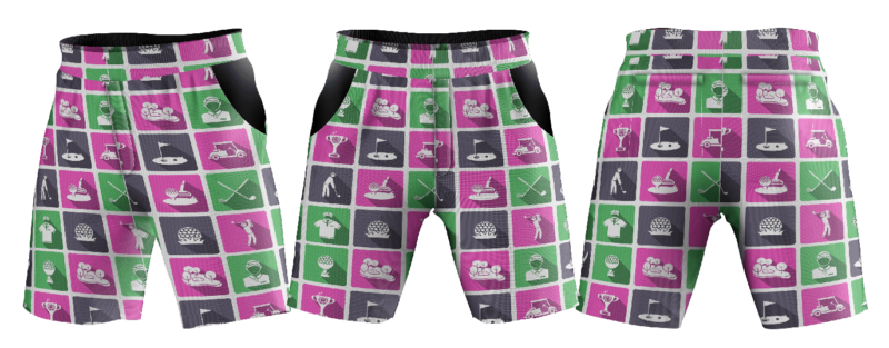 Golf | Shorts | Patterns Pink