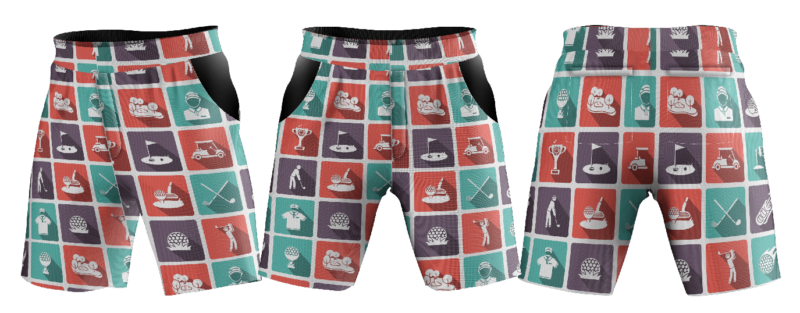 Golf | Shorts | Patterns Red