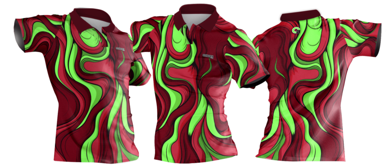 golf shirt red flow
