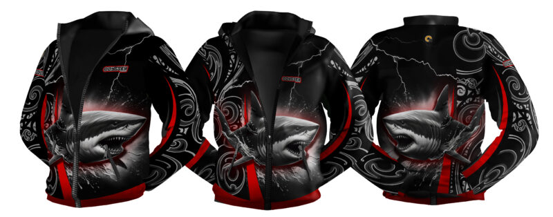 Jacket Hoodie | Design #58 Shark Black