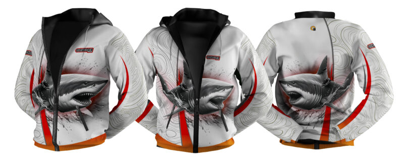Jacket Hoodie | Design #58 Shark White