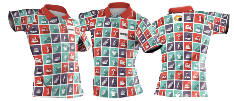 golf shirt patterns red