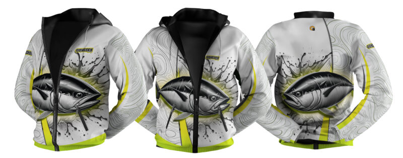 Jacket Hoodie | Design #58 Tuna White