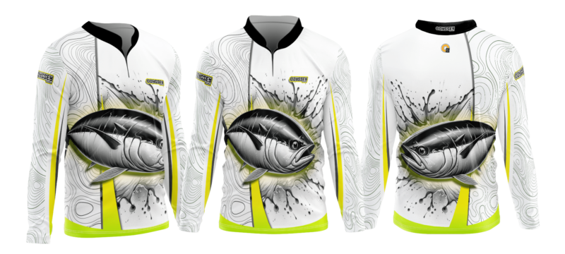 fishing shirt d58 tuna white