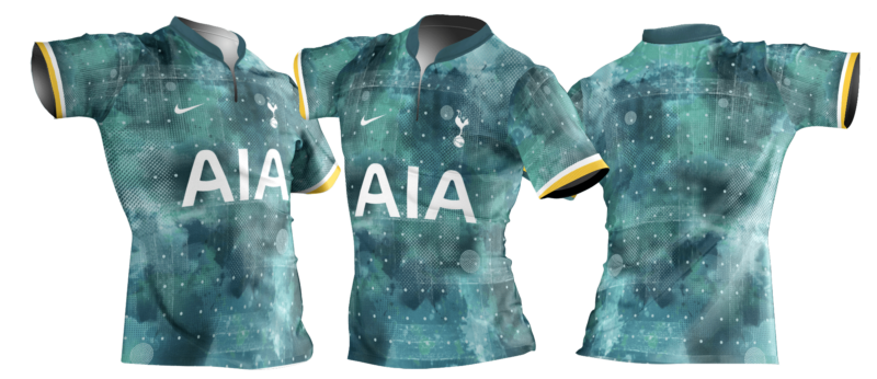 tottenham spurs shirt teal dots