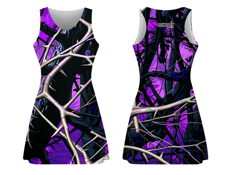 Ladies Camo Dress - Camo Syck - Purple